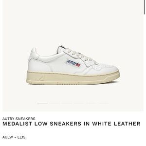 Autry Medalist Low White Leather Sneakers